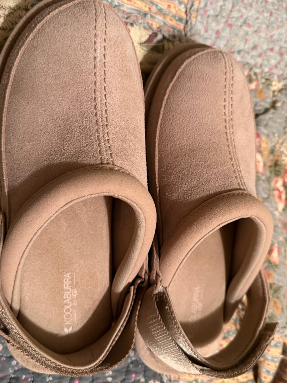 Koolaburra Women's Dusty Pink Suede Slip-On Clogs